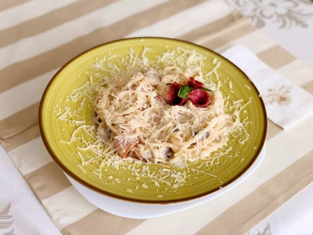 Spaghete carbonara Casa Dalia